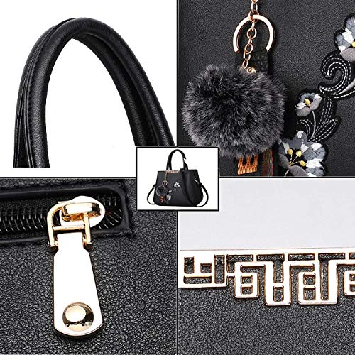 Tisdaini Bolsos de Mano Mujer Moda PU Cuero Grandes Bolsos Totes Bolsos Bandolera