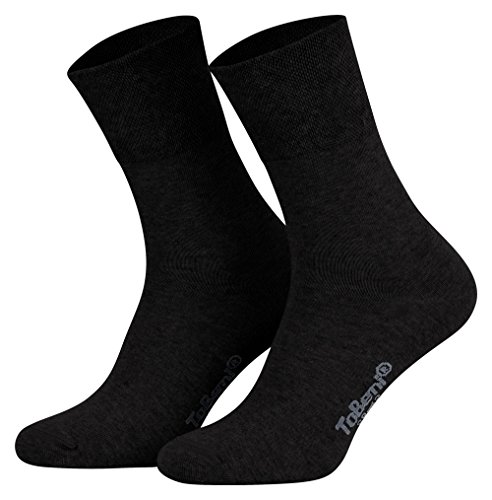 Tobeni 8 Pares Mujer Hombre Calcetines Algodón Confort Cintura sin Goma Transpirable Unisexo Color 4x Gris 4x Negro Tamano 35-38