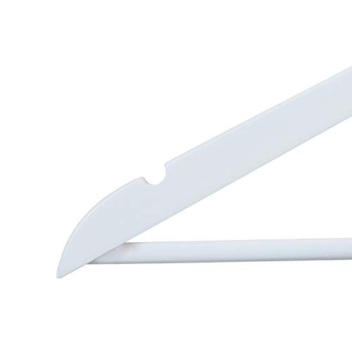 TODO HOGAR 40 Perchas de Madera Blancas con Barra, Muescas y Gancho de Acero Giratorio 360 para Pantalones, Vestidos, Camisas, Chaquetas, Abrigos - Comprar Perchas Blancas, Nogal y Natural…