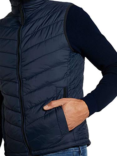 Tom Tailor 1024069 Lightweight Chaleco Guateado, Sky Captain Blue 10668-Juego de Mesa [Importado de Alemania], XXXL para Hombre