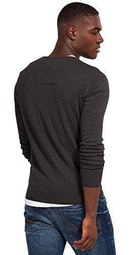 Tom Tailor 30228810910 suéter, Gris (Black Grey Melange 2572), Small para Hombre