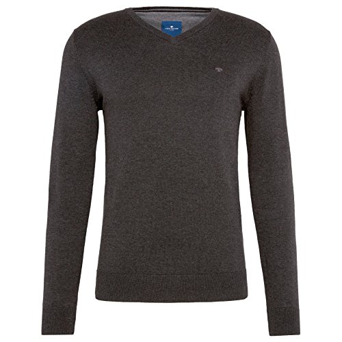 Tom Tailor 30228810910 suéter, Gris (Black Grey Melange 2572), Small para Hombre