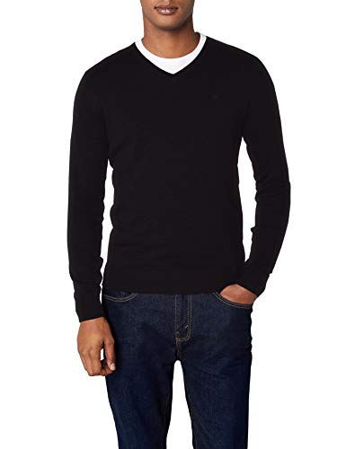 Tom Tailor 30228810910 suéter, Negro (Black 2999), Large para Hombre