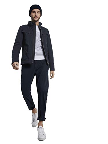 Tom Tailor Cotton Touch Chaqueta , Azul ( 10668/Sky Captain Blue ) , XXL para Hombre