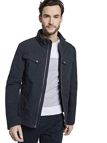 Tom Tailor Cotton Touch Chaqueta , Azul ( 10668/Sky Captain Blue ) , XXL para Hombre