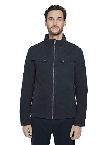 Tom Tailor Cotton Touch Chaqueta , Azul ( 10668/Sky Captain Blue ) , XXL para Hombre