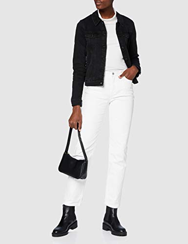 TOM TAILOR Denim Denim Rider Chaqueta, 10250 Used Dark Stone Blac, L para Mujer