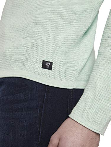 TOM TAILOR Denim Jersey para hombre verde claro XL