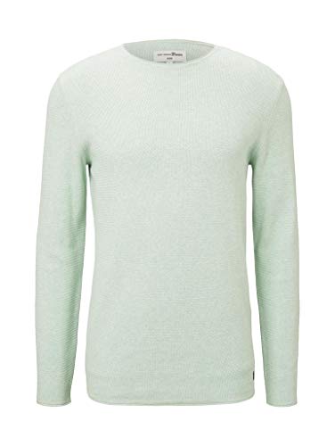 TOM TAILOR Denim Jersey para hombre verde claro XL