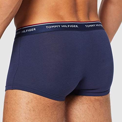Tommy Hilfiger 3p Lr Trunk Boxer, Azul (Peacoat-pt 409), M (Pack de 3) para Hombre