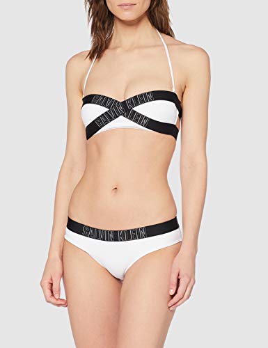 Tommy Hilfiger Bandeau-RP Parte de Arriba de Bikini, Blanco (Pvh White 143), S para Mujer