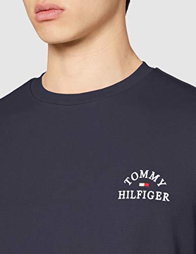 Tommy Hilfiger Basic Embroidered Sweatshirt Sudadera, Azul (Desert Sky), Large para Hombre