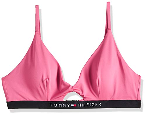 Tommy Hilfiger Bralette Rp Parte de Arriba de Bikini, Rosa (Pink 616), 42 (Talla del Fabricante: Large) para Mujer