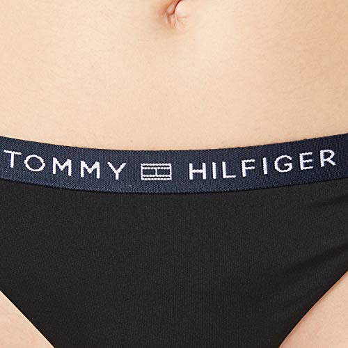 Tommy Hilfiger Cheeky Side Tie Bikini Bragas, Negro (, M para Mujer