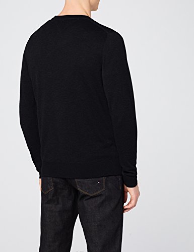 Tommy Hilfiger Core Cotton-Silk Cneck suéter, Azul (Sky Captain 403), Large para Hombre