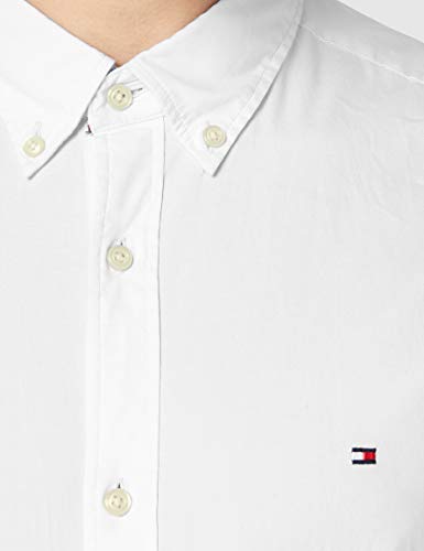 Tommy Hilfiger Core Stretch Slim Poplin Shirt Camisa, Blanco (Bright White 100), XXX-Large para Hombre