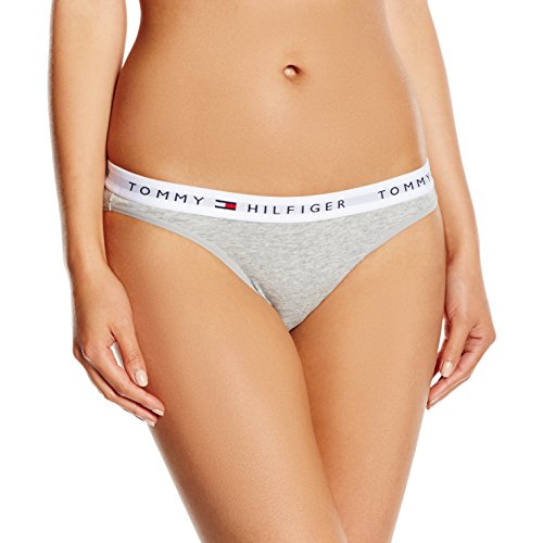 Tommy Hilfiger Cotton Bikini Iconic-Shorts Mujer, Gris (Grey Heather 004) 38