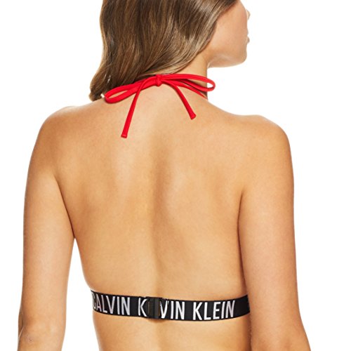 Tommy Hilfiger Fixed Triangle-rp Parte de Arriba de Bikini, Rojo (High Risk Red 037), 40 (Talla del Fabricante: 38 M) para Mujer