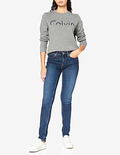 Tommy Hilfiger Hadar Cn HWK L/s Sudadera, Gris (Mid Grey Heather 025), X-Small para Mujer