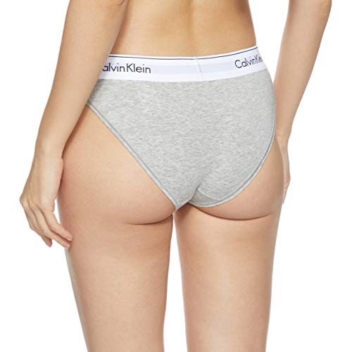 Tommy Hilfiger Modern Cotton-Bikini Ropa interior, Gris (GREY HEATHER 020), M para Mujer
