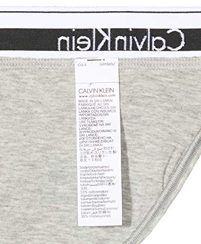 Tommy Hilfiger Modern Cotton-Bikini Ropa interior, Gris (GREY HEATHER 020), M para Mujer