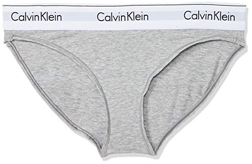 Tommy Hilfiger Modern Cotton-Bikini Ropa interior, Gris (GREY HEATHER 020), M para Mujer