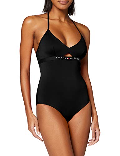 Tommy Hilfiger Mujer One-Piece Rp Parte de Arriba de Bikini Not Applicable, Azul,