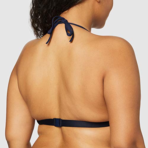 Tommy Hilfiger Mujer Triangle Fixed Parte de Arriba de Bikini Not Applicable, Azul,