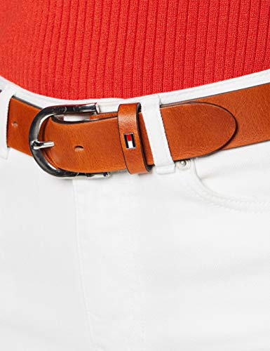 Tommy Hilfiger New Danny Belt Cinturón, Cognac, 95 cm para Mujer