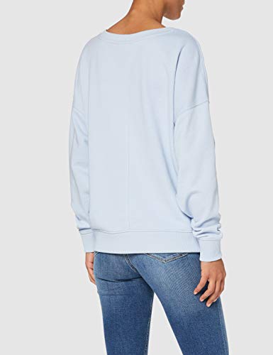Tommy Hilfiger Oversized Open-NK Sweatshirt LS Sudadera, Azul, XXX-Large para Mujer