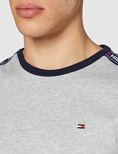 Tommy Hilfiger RN tee SS Camiseta, Gris (Grey Heather 004), Medium para Hombre