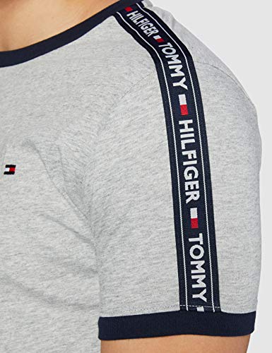 Tommy Hilfiger RN tee SS Camiseta, Gris (Grey Heather 004), Medium para Hombre