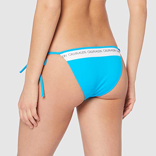 Tommy Hilfiger String Side Tie Bikini Braguita, Azul (Maldive Blue 451), Talla única (Talla del Fabricante: Large) para Mujer