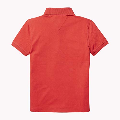 Tommy Hilfiger T Camiseta Básica de Manga Corta, Blanco (Bright White), 104 (Talla del Fabricante: 4) para Niños