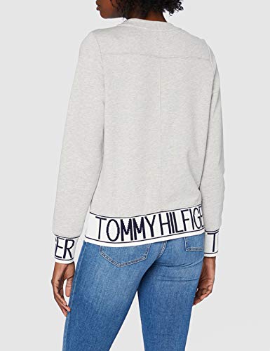 Tommy Hilfiger Tamar Round-NK Sweatshirt LS Sudadera, Gris (Light Grey Htr 039), X-Small para Mujer