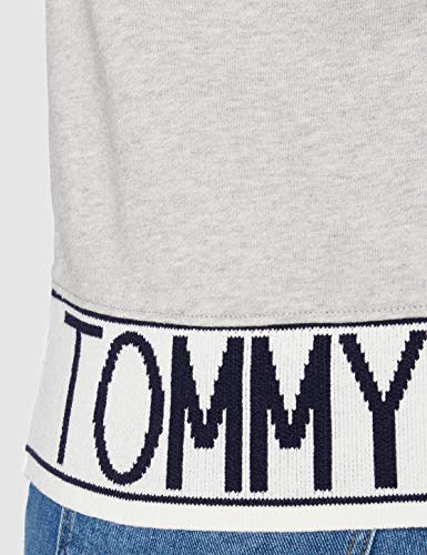 Tommy Hilfiger Tamar Round-NK Sweatshirt LS Sudadera, Gris (Light Grey Htr 039), X-Small para Mujer