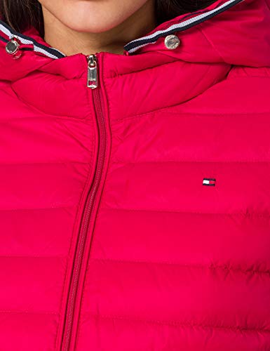 Tommy Hilfiger TH ESS LW Down Jacket Chamarra de plumas, Rojo primario, S para Mujer
