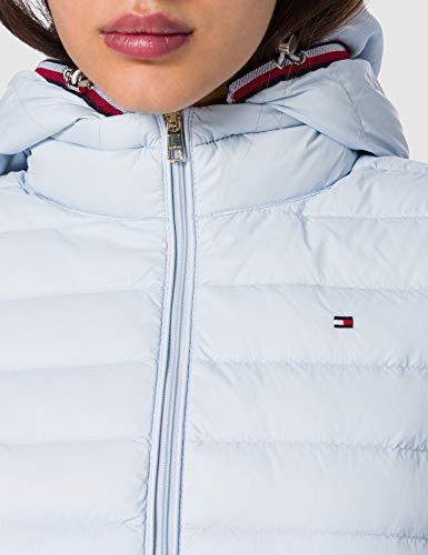 Tommy Hilfiger TH ESS LW Down Vest Chaleco con Forro, Blue, S para Mujer