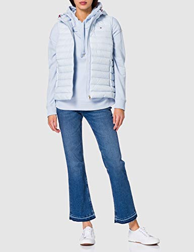 Tommy Hilfiger TH ESS LW Down Vest Chaleco con Forro, Blue, S para Mujer