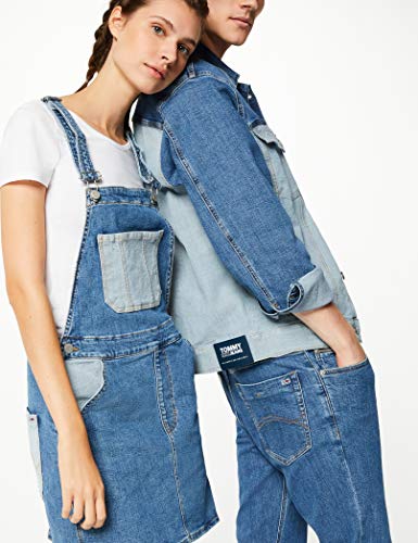 Tommy Hilfiger TJM Oversized Trucker Chaqueta vaquera, Azul (TJ DENIM COLORBLOCK 1A4), Medium para Hombre