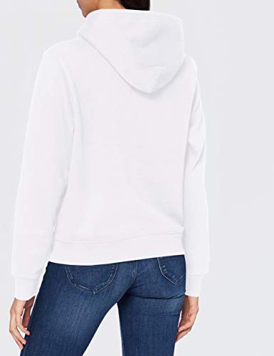 Tommy Hilfiger Tjw Regular Fleece Hoodie Sudadera, Blanco, XL Mujer