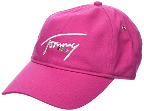 Tommy Hilfiger Tjw Signature Cap Gorra de béisbol, Morado (Fuchsia Purple 522), Talla única (Talla del Fabricante: OS) para Mujer