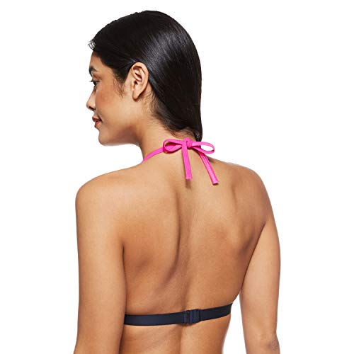 Tommy Hilfiger Triangle Fixed Parte de Arriba de Bikini, Rosa (Pink GLO), XL para Mujer