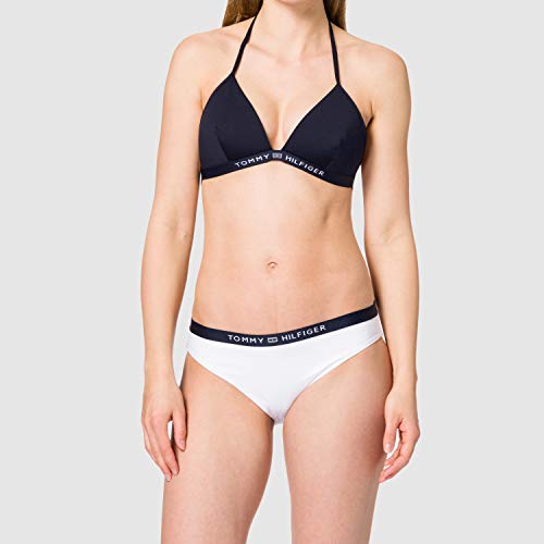 Tommy Hilfiger Triangle Fixed Parte Superior de Bikini, Desert Sky, S para Mujer