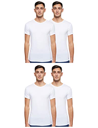 Tommy Hilfiger Vn tee SS 3 Pack Premium Essentials Camiseta, Blanco 100, XL (Pack de 3) para Hombre