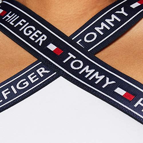 Tommy Hilfiger X Sujetador Estilo Bralette, Blanco (White 100), Medium (Talla del Fabricante: MD) para Mujer