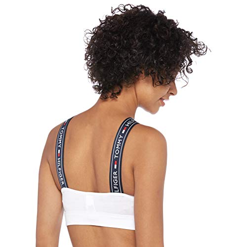 Tommy Hilfiger X Sujetador Estilo Bralette, Blanco (White 100), Small para Mujer