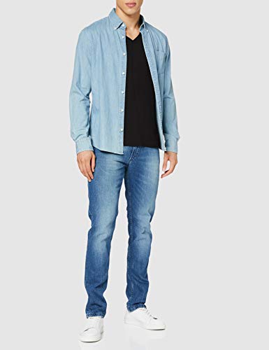 Tommy Jeans Original Jersey Camiseta, Negro (Tommy Black 078), Large para Hombre