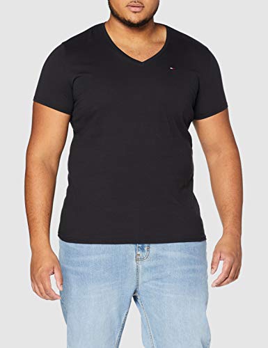 Tommy Jeans Original Jersey Camiseta, Negro (Tommy Black 078), Large para Hombre