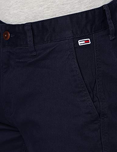 Tommy Jeans Scanton Pantalón Chino Corto Elegante y Veraniego, Azul (Black Iris), 32W para Hombre
